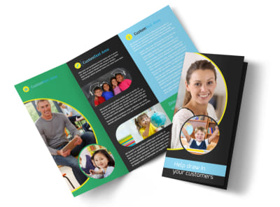 Academy For Children Tri-Fold Brochure Template preview