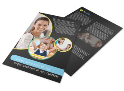 Academy For Children Flyer Template preview
