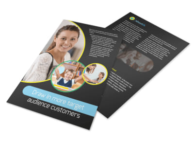 Academy For Children Flyer Template preview
