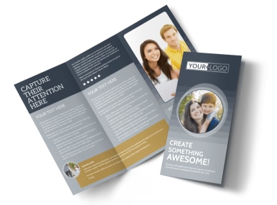 Domestic Adoption Agency Tri-Fold Brochure Template preview
