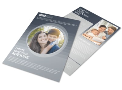 Domestic Adoption Agency Flyer Template preview