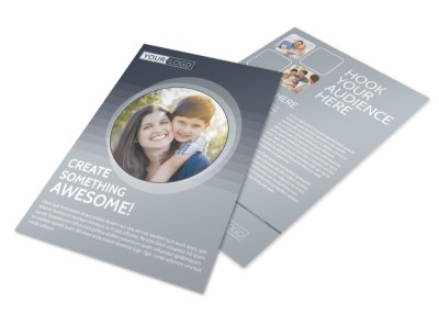 Domestic Adoption Agency Flyer Template preview