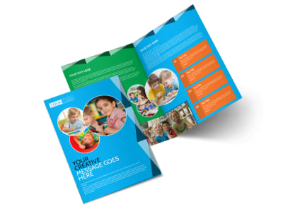 Child Care & Early Education Bi-Fold Brochure Template preview