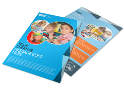 Child Care & Early Education Flyer Template preview