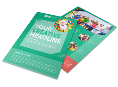 Drop-in Daycare Flyer Template preview
