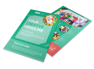 Drop-in Daycare Flyer Template preview