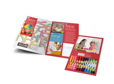 Early Start Daycare Bi-Fold Brochure Template preview