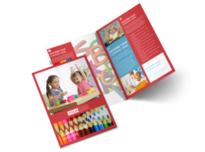 Early Start Daycare Bi-Fold Brochure Template preview