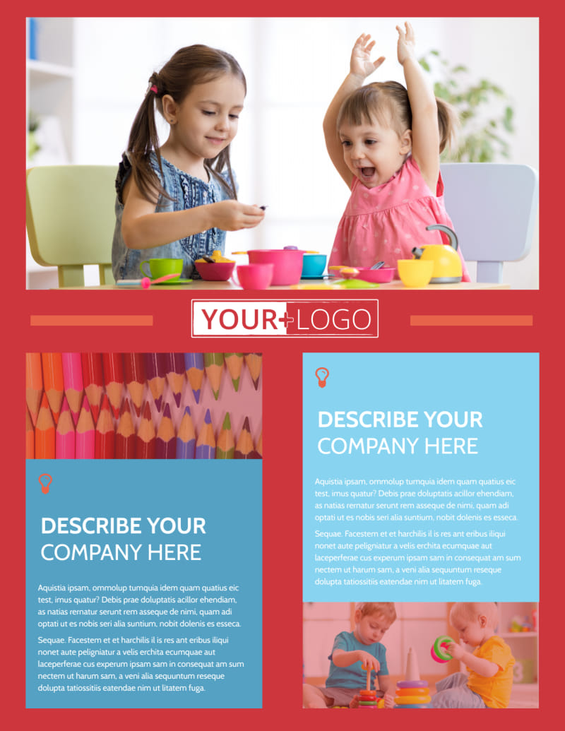 Early Start Daycare Flyer Template