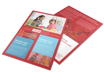Early Start Daycare Flyer Template preview