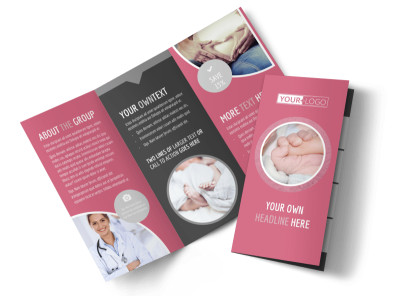 Infant Care Tri-Fold Brochure Template preview
