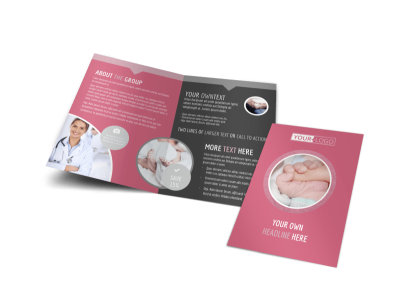 Infant Care Bi-Fold Brochure Template preview