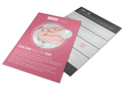 Infant Care Flyer Template preview