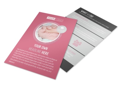 Infant Care Flyer Template preview