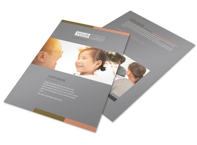 International Adoption Agency Flyer Template