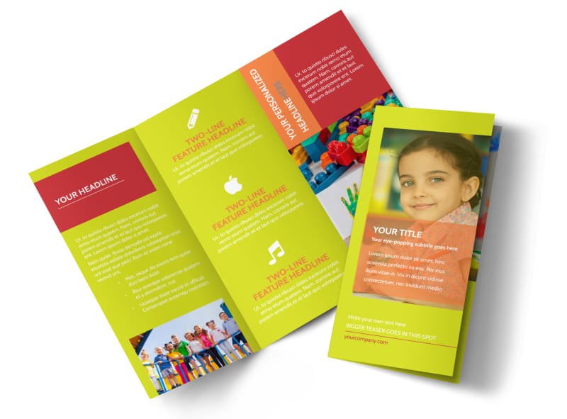 preschool childcare program brochure template mycreativeshop childcare brochure