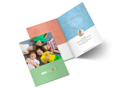 Good Times Daycare Bi-Fold Brochure Template preview
