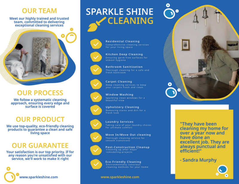 Housekeeping Service Brochure Template