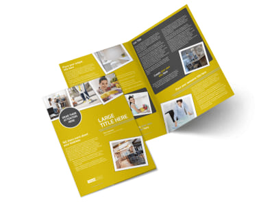 Housekeeping Service Bi-Fold Brochure Template preview