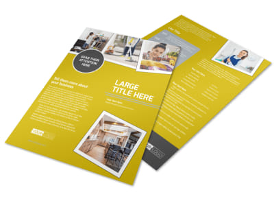 Housekeeping Service Flyer Template preview