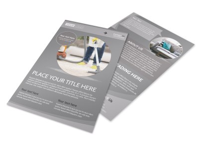 Carpet & Upholstery Cleaners Flyer Template preview