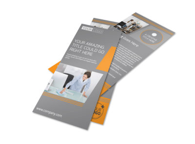 Commercial Cleaning Solutions Flyer Template preview