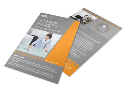 Commercial Cleaning Solutions Flyer Template preview