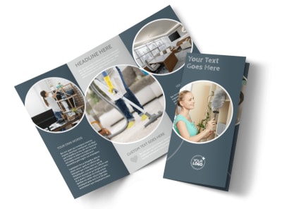 Office Cleaners Tri-Fold Brochure Template preview