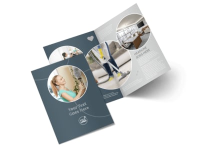 Office Cleaners Bi-Fold Brochure Template preview