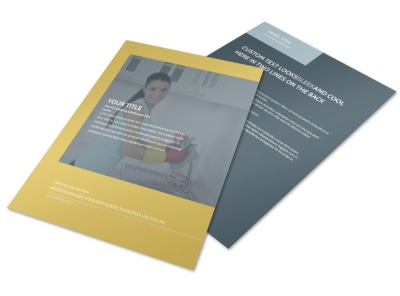Apartment & Office Cleaners Flyer Template preview