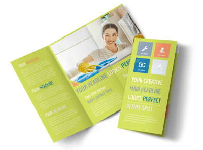 Completely Clean Tri-Fold Brochure Template preview