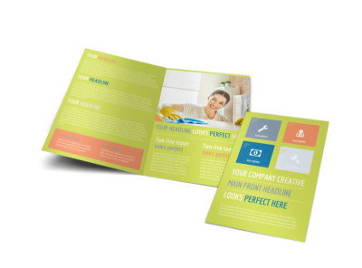 Completely Clean Bi-Fold Brochure Template preview
