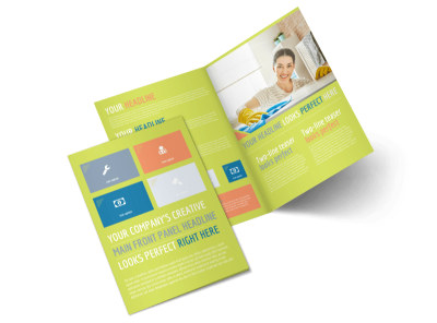 Completely Clean Bi-Fold Brochure Template preview
