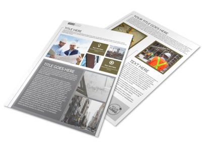 Commercial Construction Company Flyer Template preview