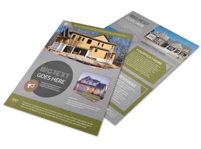 Home Builder Construction Flyer Template preview