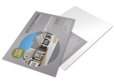 Home Builder Construction Postcard Template preview