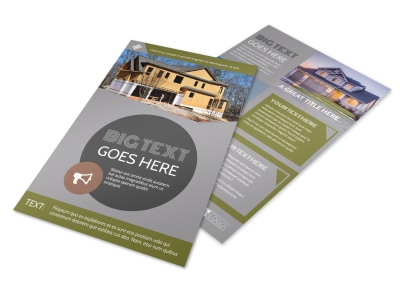 Home Builder Construction Flyer Template preview