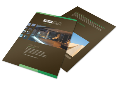Backyard Construction Flyer Template preview