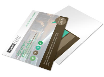 Backyard Construction Postcard Template preview