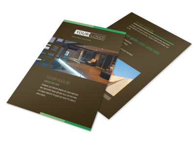 Backyard Construction Flyer Template preview
