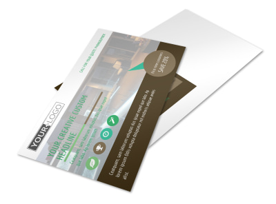 Backyard Construction Postcard Template preview