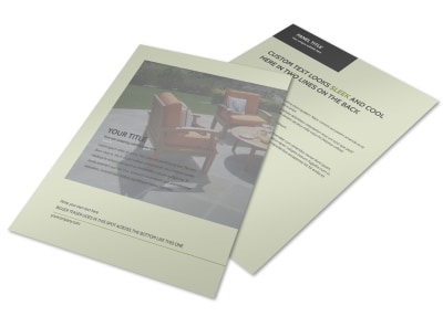 Custom Backyard Construction Flyer Template preview