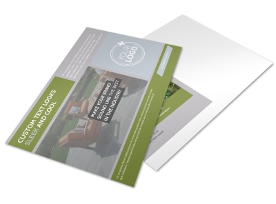 Custom Backyard Construction Postcard Template preview