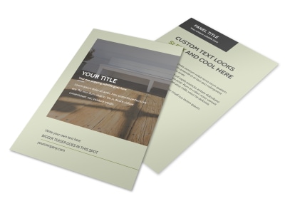 Custom Backyard Construction Flyer Template preview
