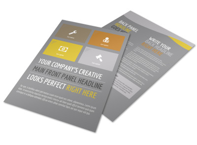 Commercial Construction Pros Flyer Template preview