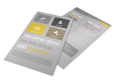 Commercial Construction Pros Flyer Template preview