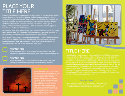 Creative Art Class Brochure Template Preview 2