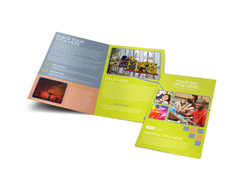 Creative Art Class Brochure Template Preview 1