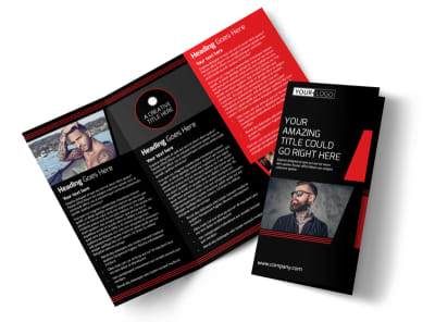 Local Tattoo Parlor Tri-Fold Brochure Template preview