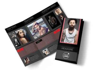 Custom Ink Tattoos Tri-Fold Brochure Template preview